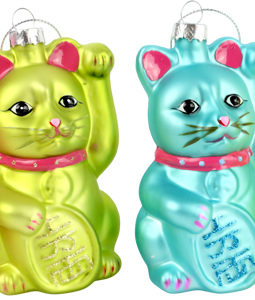 7880 GLASSCHMUCK LUCKY CAT S/4